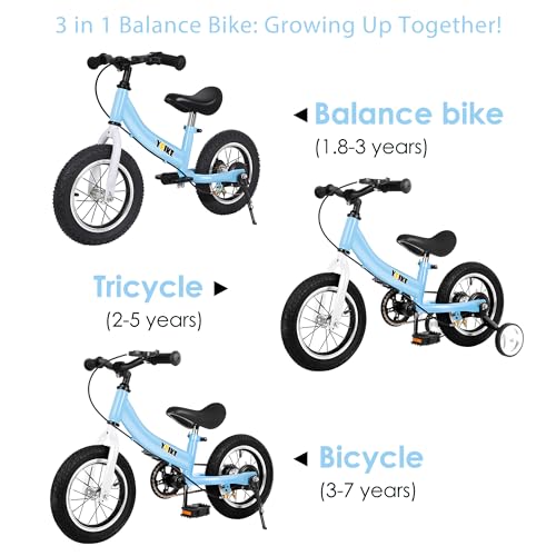 YBIKE Kinderlaufrad Kinderfahrrad Dual Use Funktion Trainingstheorie