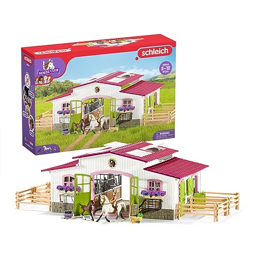 Schleich 42344 Reiterhof Reiterin Pferden