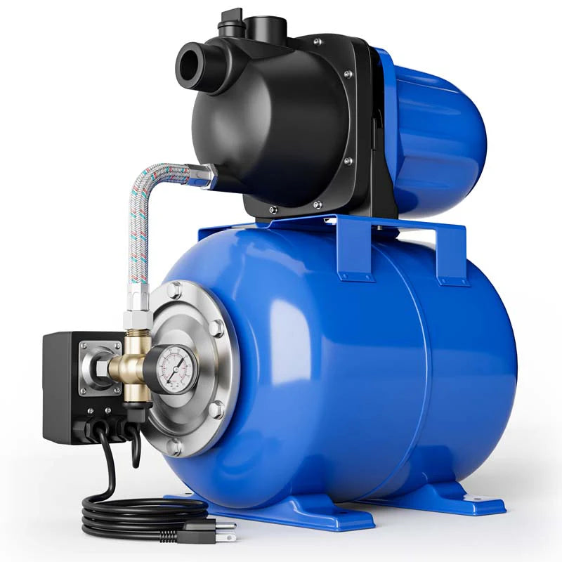 1200w 16hp Flachbrunnenpumpe Mit Druckbehälter 1000gph Booster-wasserpumpe Gartenfarm-bewässerungsstrahlpumpe