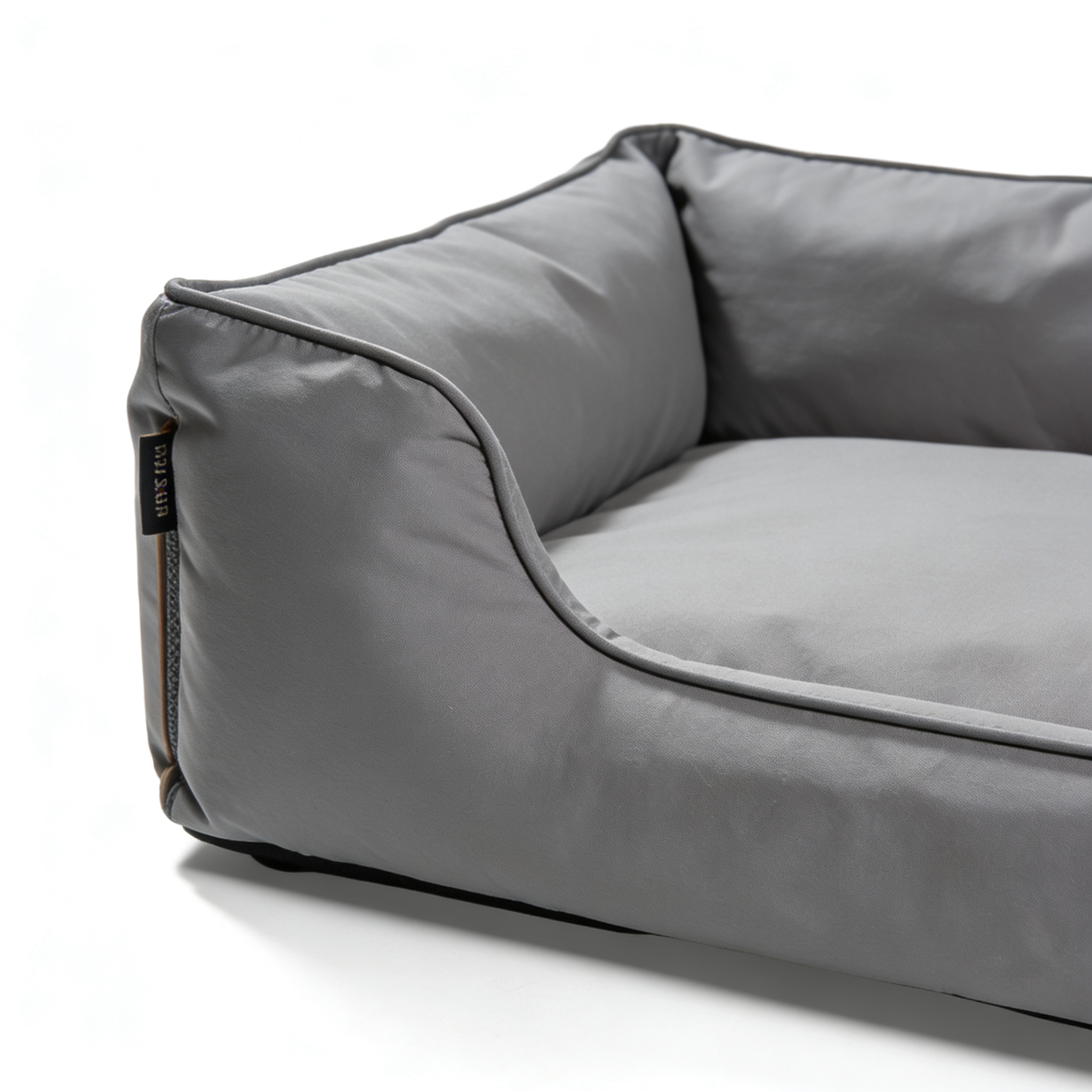 PawNestqq.shop SupportMax™ Orthopedic Dog Bed Medium Size Dog - Extra Thick Supportive Medium Dogs Beds with Waterproof Washable Cover, Comfort Pet Bed Sofa with Soft Sherpa and Nonskid Bottom, Grey, 35