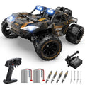 DEERC Hochgeschwindigkeits RC Truck LED Scheinwerfer 4 GHz 4x4 Fernsteuerungsauto Monstertruck Spielzeug