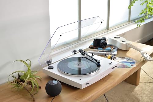 Audio Technica AT LP3XBT Kabelloser automatischer Plattenspieler Weiß