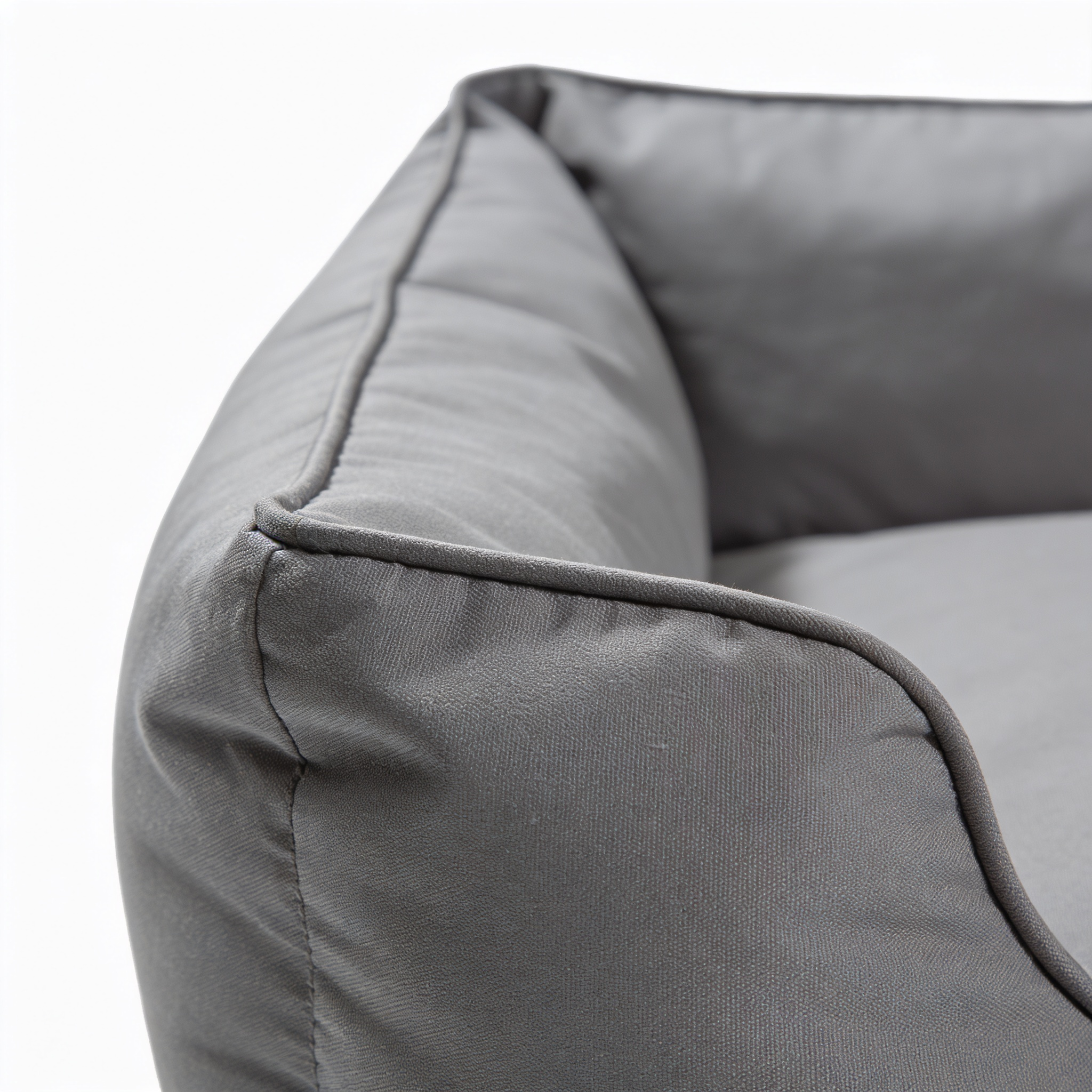 PawNestqq.shop SupportMax™ Orthopedic Dog Bed Medium Size Dog - Extra Thick Supportive Medium Dogs Beds with Waterproof Washable Cover, Comfort Pet Bed Sofa with Soft Sherpa and Nonskid Bottom, Grey, 35