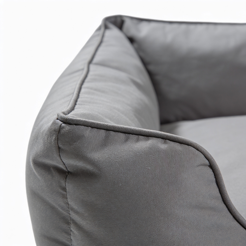 PawNestqq.shop SupportMax™ Orthopedic Dog Bed Medium Size Dog - Extra Thick Supportive Medium Dogs Beds with Waterproof Washable Cover, Comfort Pet Bed Sofa with Soft Sherpa and Nonskid Bottom, Grey, 35