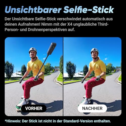 Insta360 Gehts Kit 360° Action Cam Weitwinkelvideos KI Bearbeitung