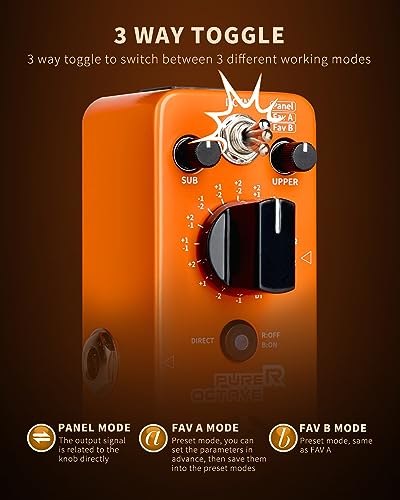MOOER Octave Gitarrenpedal Seires Arbeitsmodi