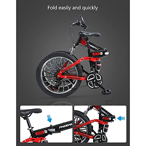 Faltrad 7 Gang Studenten Mountainbike Mechanischen Bremsen Mädchen