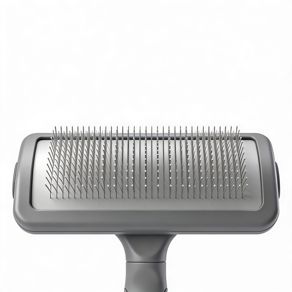 PawNestqq.shop Dog/Cat Grooming Rake, Grooming Tool, Removes Loose Hair and Tangles, Gray
