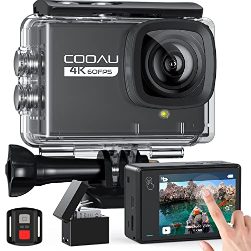 COOAU Unterwasserkamera EIS Fernbedienung Action Kamera Stabilisierung 1350 mAh Batterien