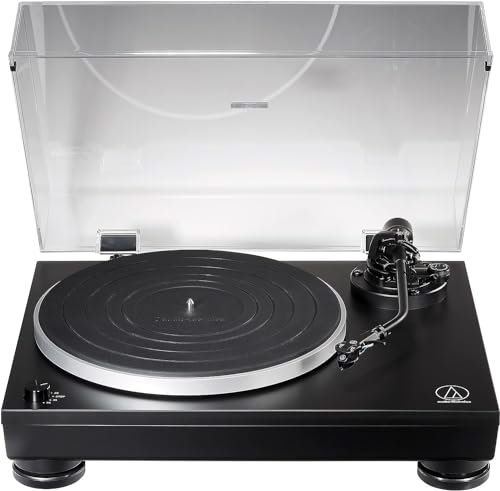 Audio Technica Manueller Plattenspieler Direktantrieb Schwarz Black