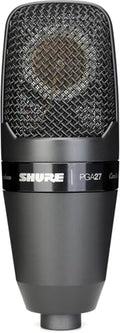 Shure Großmembran Kondensatormikrofon Nierencharakteristik Mikrofonspinne Transport Case