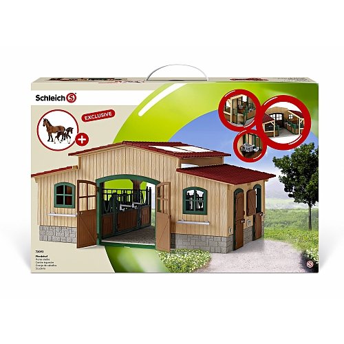 Schleich Pferdehof mit 2 Trakehnern