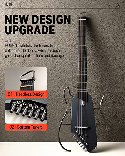 Elektro Akustik Reisegitarre Ultraleichte Ahornkorpus abnehmbaren