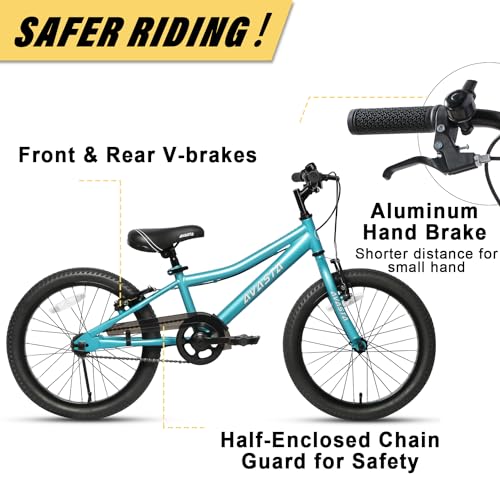 AVASTA Kinderfahrrad Kickstand Handbremsen verstellbaren