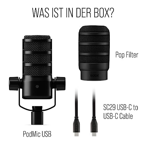 RØDE Dynamisches Sprechermikrofon Streaming Musikproduktion