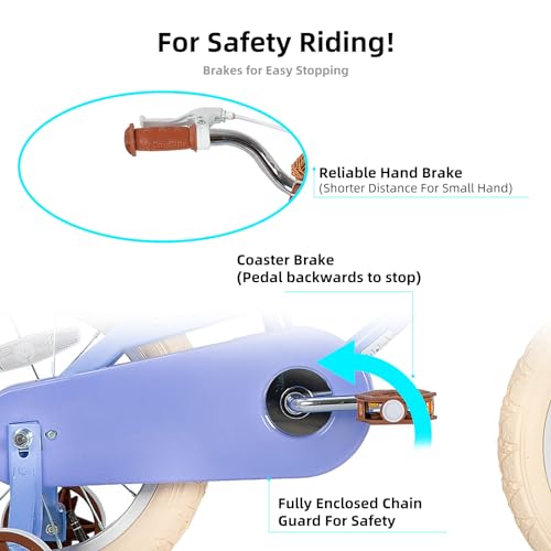 JOYSTAR Mädchenfahrrad Kleinkinder Kinderfahrrad Stützrädern