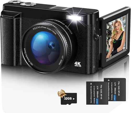 Digitalkamera Fotokamera Flip Bildschirm Kompaktkamera Erwachsene