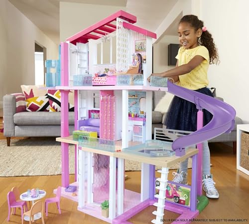 Barbie 3 stöckiges Puppenhaus Zimmern Accessoires