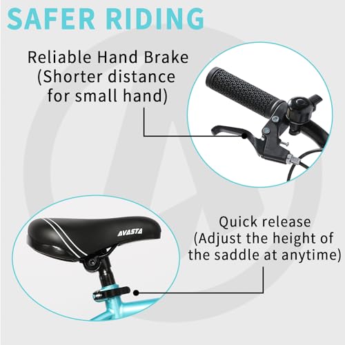 AVASTA Kinderfahrrad Kickstand Handbremsen verstellbaren