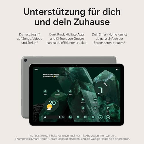 Google Pixel Tablet Android Tablet Speicherplatz
