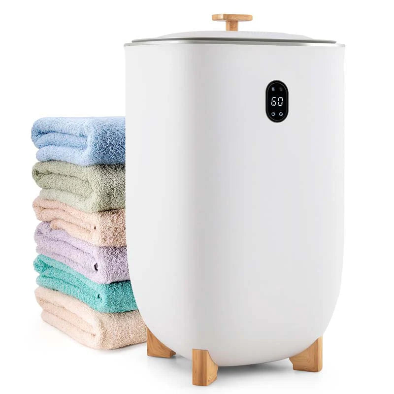 35L großer Handtuchwärmer-Eimer, Badezimmer-Spa, feuchte Handtuchheizung und -trockner-Kombination für übergroße Handtücher, Bademäntel und Decken