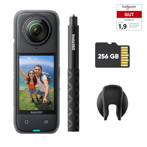 Insta360 Gehts Kit 360° Action Cam Weitwinkelvideos KI Bearbeitung
