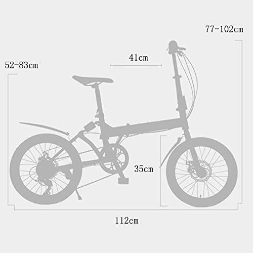 ZXQZ 20 Zoll 6 Gang City Pendlerfahrrad Kohlenstoffstahl Mechanische Scheibenbremse