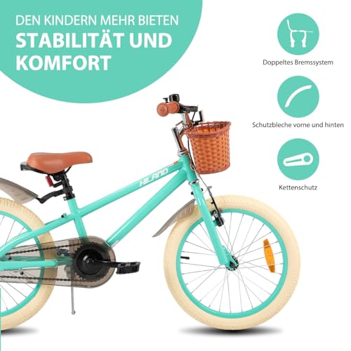 HILAND Kinderfahrrad Stützrädern Handbremse Rücktrittbremse