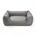 PawNestqq.shop SupportMax™ Orthopedic Dog Bed Medium Size Dog - Extra Thick Supportive Medium Dogs Beds with Waterproof Washable Cover, Comfort Pet Bed Sofa with Soft Sherpa and Nonskid Bottom, Grey, 35
