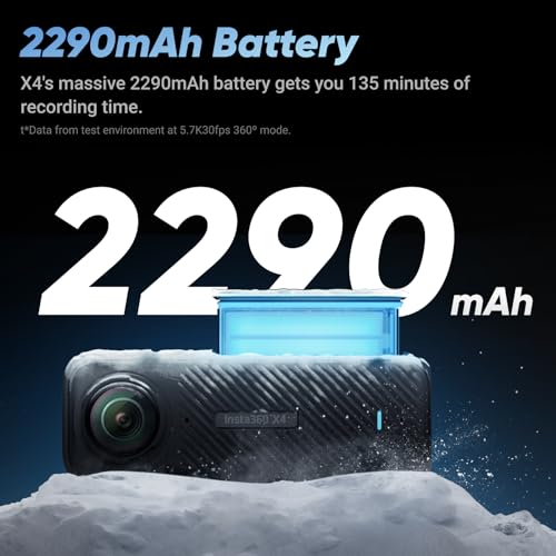 Insta360 X4 360° Action Cam Weitwinkelvideos KI Bearbeitung