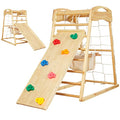 FUNLIO Klettergerüst Kletterdreieck Kletterfelsen Gymnastikringen