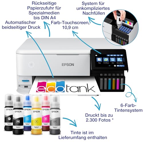 Epson Tinten Multifunktionsgerät Fotodruck Ethernet Tintentank
