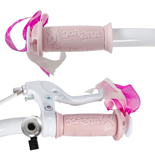 JOYSTAR Kinderfahrrad Puppenradsitz Stützrädern Korbstreamer