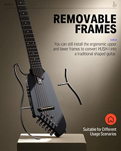 Elektro Akustik Reisegitarre Ultraleichte Ahornkorpus abnehmbaren