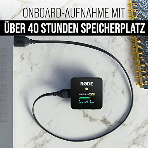 RØDE Ultrakompaktes Zweikanal Mikrofonsystem integrierter Aufnahmefunktion