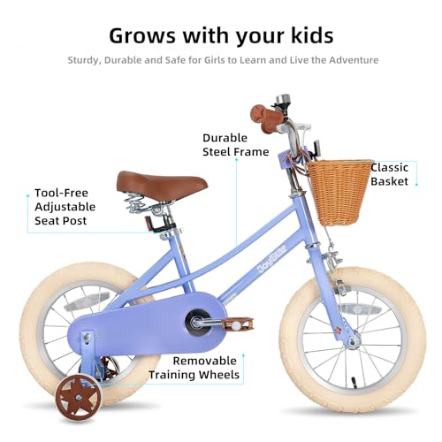 JOYSTAR Mädchenfahrrad Kleinkinder Kinderfahrrad Stützrädern