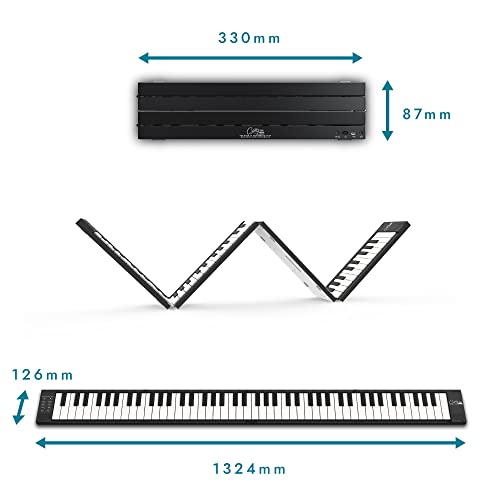BA215011 berührungsempfindlich zusammenklappbar USB MIDI Controller wiederaufladbarem