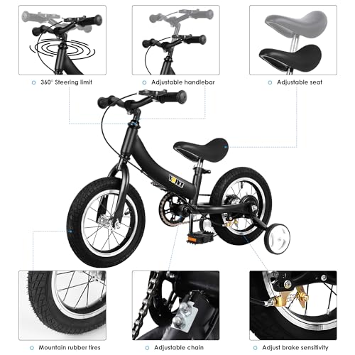 YBIKE Kinderlaufrad Kinderfahrrad Dual Use Funktion Trainingstheorie