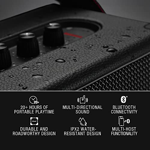 Marshall Kilburn tragbarer Bluetooth Lautsprecher Schwarz