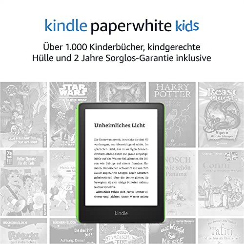kindle paperwhite kids mit uber 1000 kinderbuchern kindgerechter hulle und 2 jahren sorglos garantie