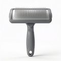 PawNestqq.shop Dog/Cat Grooming Rake, Grooming Tool, Removes Loose Hair and Tangles, Gray