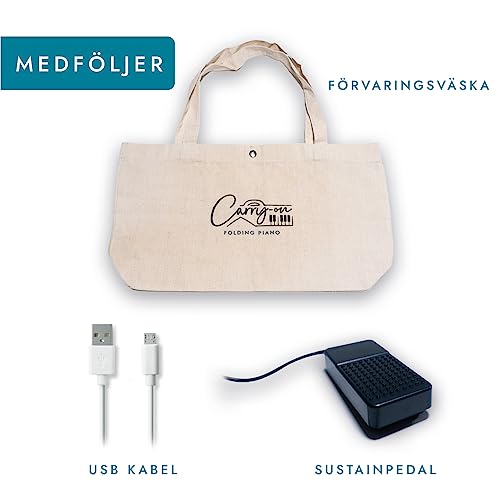 BA215011 berührungsempfindlich zusammenklappbar USB MIDI Controller wiederaufladbarem