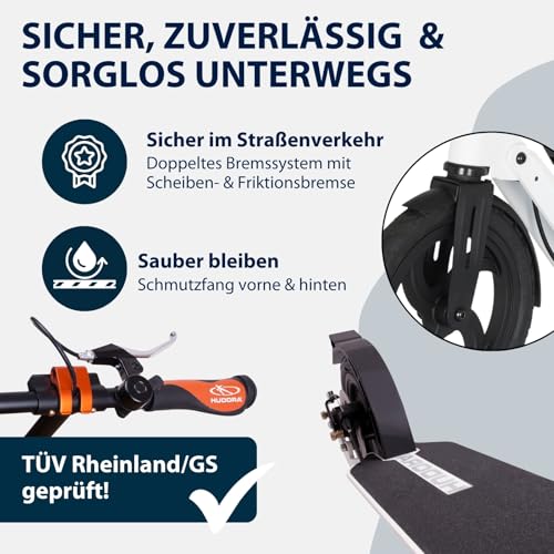 HUDORA BigWheel Scooter Höhenverstellbarer zusammenklappbarer