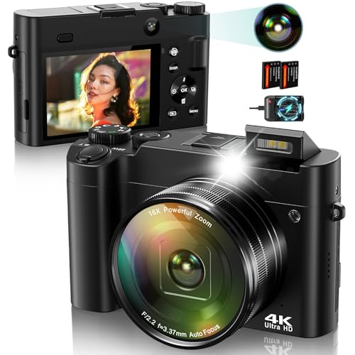 Digitalkamera 4K Fotoapparat Digitalkamera Eingebauter Jugendliche