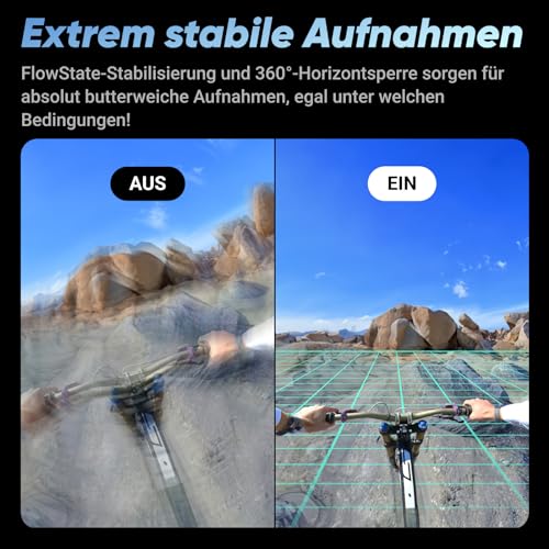 Insta360 Gehts Kit 360° Action Cam Weitwinkelvideos KI Bearbeitung