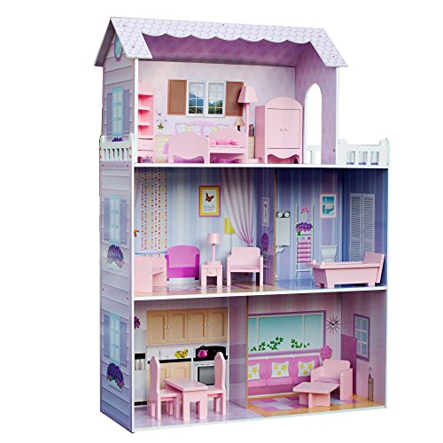 Olivias Little World Kinder Rosa Anwesen Mädchen Holz Puppenhaus Spielzeug KYD 10922A