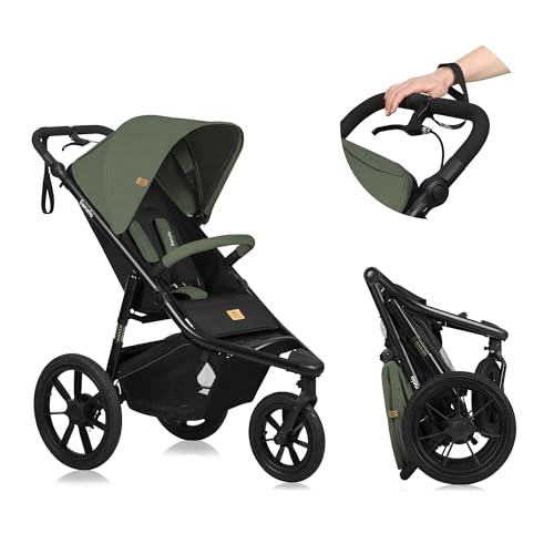Jogging Kinderwagen Dreirad Jogging Kinderwagen Verstellbare Liegeposition Vollständige