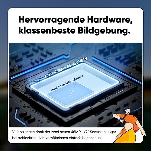 Insta360 360° Action Kamera Einzelobjektiv Stabilisierung Aufkleber Set