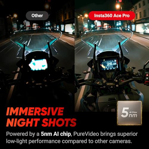 Insta360 Creator Kit Action Kamera KI Rauschunterdrückung Klappbildschirm
