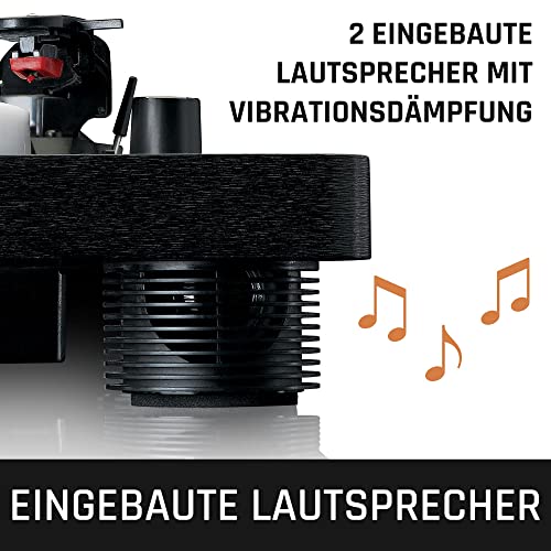 Lenco LS 50 Plattenspieler Plattenteller Riemenantrieb Schwarz